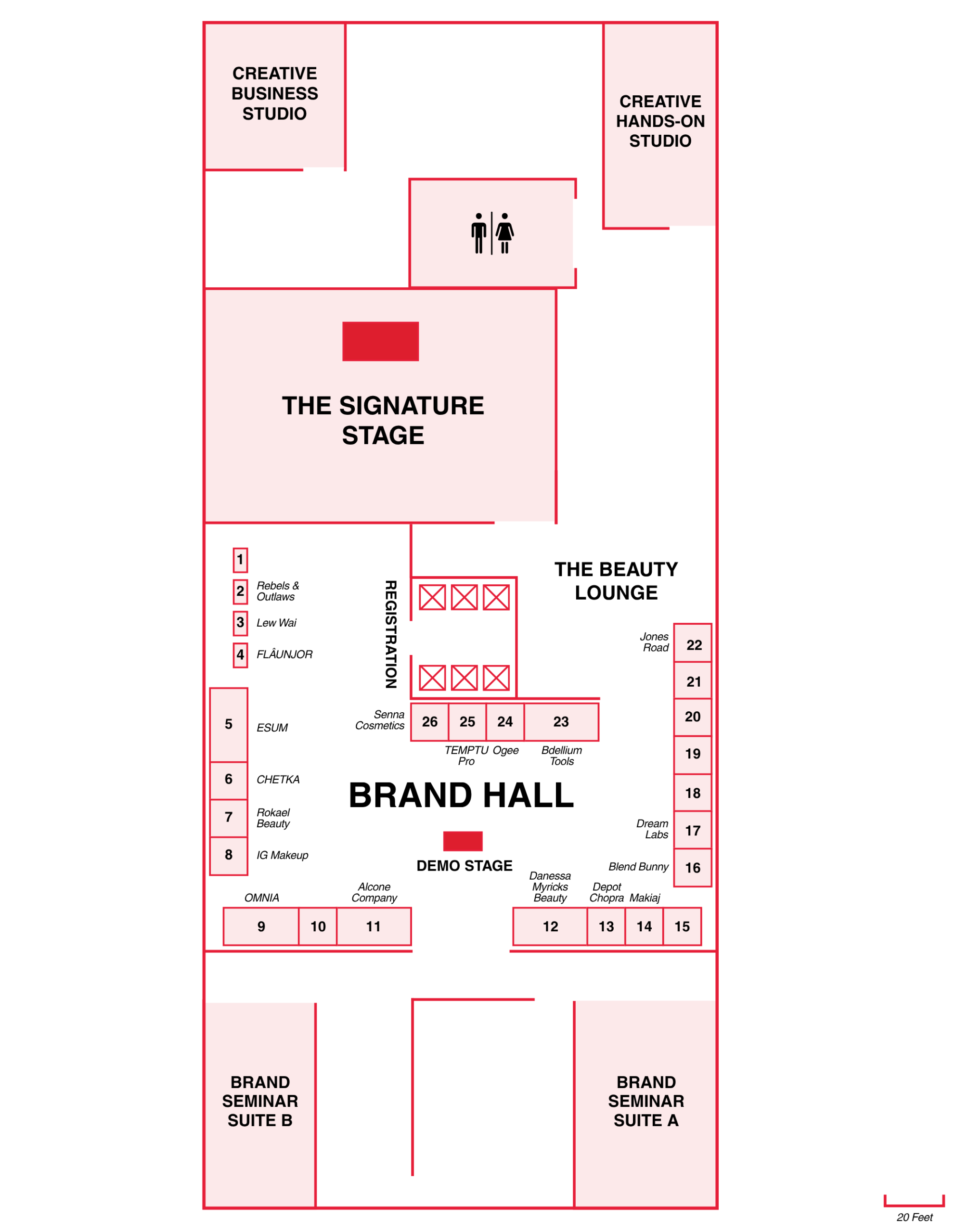 The Creative Experience LA show floor plan